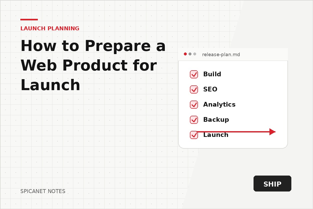 How to Prepare a Web Product for Launch article cover