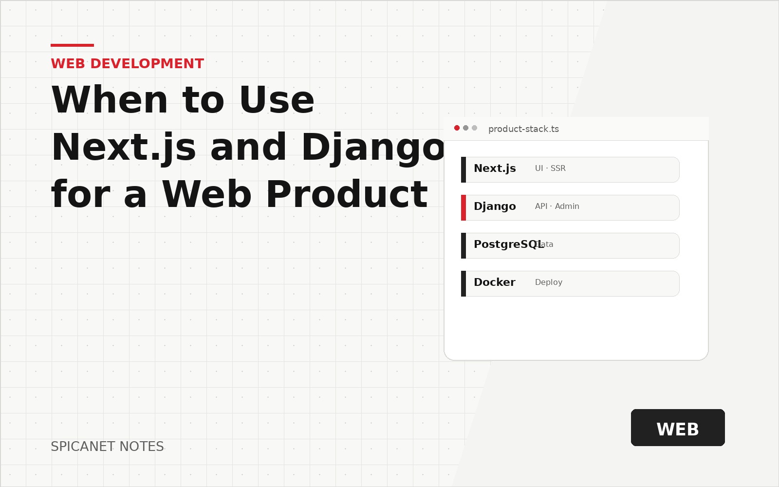 When to Use Next.js and Django for a Web Product article cover